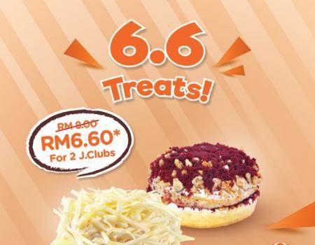 J.CO 6.6 Promotion RM6.60 for 2 J.Clubs (6 June 2023)