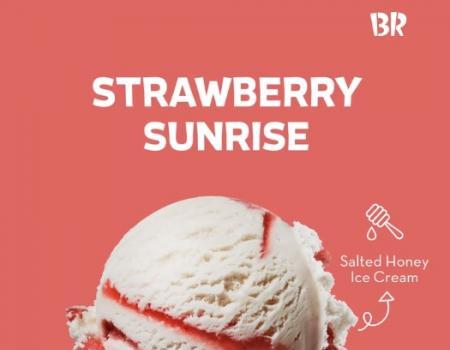Baskin Robbins Strawberry Sunrise Ice Cream