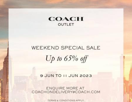 Coach Weekend Sale Up To 65% OFF at Mitsui Outlet Park (9 Jun 2023 - 11 Jun 2023)
