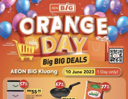 AEON BiG Kluang Orange Day Promotion (10 June 2023)