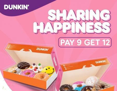 Dunkin' Dozen Day FREE 3 Donuts Promotion (12 Jun 2023)