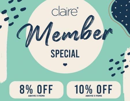Claire Organics Member Promotion (1 June 2023 - 30 June 2023)
