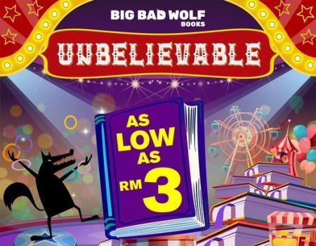 Big Bad Wolf Books Sale as low as RM3 at KTCC Mall Kuala Terengganu (22 June 2023 - 2 July 2023)