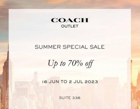 Coach Summer Special Sale Up To 70% OFF at Johor Premium Outlets (16 Jun 2023 - 2 Jul 2023)