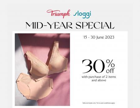 The Store Triumph & Sloggi Mid Year Sale (15 June 2023 - 30 June 2023)
