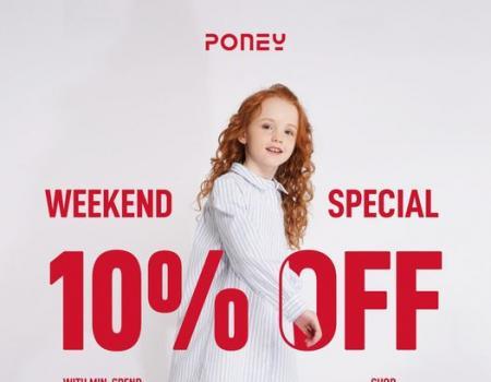 Poney Weekend 10% OFF Promotion at Johor Premium Outlets (16 Jun 2023 - 18 Jun 2023)