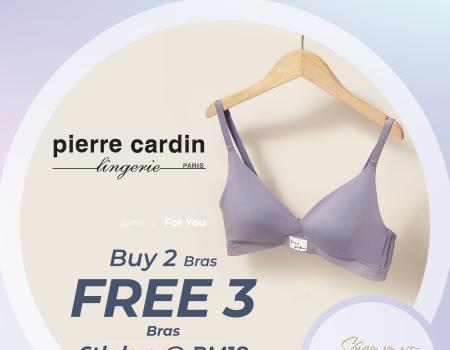 Pierre Cardin Lingerie June Buy 2 Bras FREE 3 Bras Promotion at Mitsui Outlet Park (1 Jun 2023 - 30 Jun 2023)