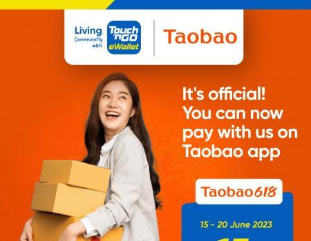 Taobao RM15 OFF and 1.5 Service Fee Waiver Promotion pay with Touch n Go eWallet (15 June 2023 - 20 June 2023)