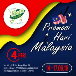 Pasaraya Fresh Grocer 4 Days Malaysia Day Promotion (14 September 2018 - 17 September 2018)