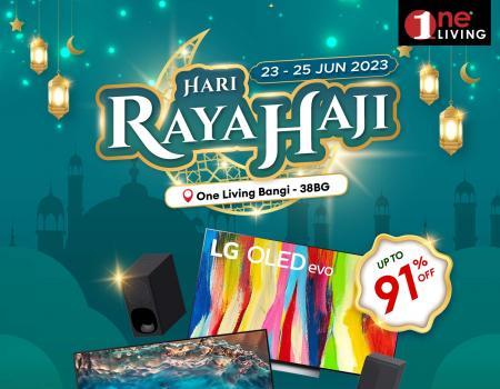 One Living Bangi 38BG Home Entertainment System Hari Raya Haji Promotion Up To 91% OFF (23 June 2023 - 25 June 2023)