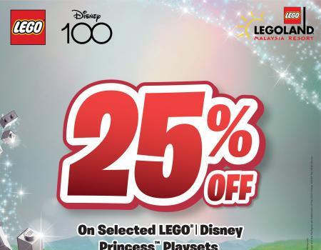 LEGOLAND LEGO 25% OFF Selected Disney Princess Playsets Promotion (19 Jun 2023 - 2 Jul 2023)