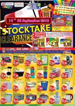 UO SuperStore Angsana Mall Ipoh Stocktake Clearance (14 September 2018 - 30 September 2018)