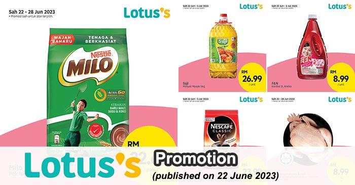 Lotus's Berjimat Dengan Kami Promotion published on 22 June 2023