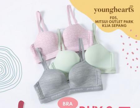 Young Hearts June Buy 3 Bras FREE 5 Bras Promotion at Mitsui Outlet Park (valid until 2 July 2023)