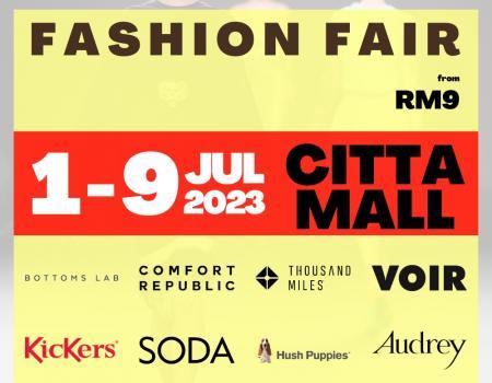 ED Labels Fashion Fair Sale As Low As RM9 at CITTA Mall (1 July 2023 - 9 July 2023)