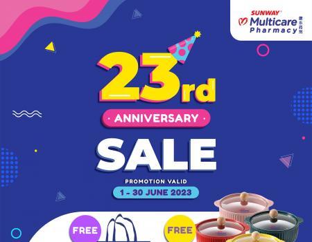 Sunway Multicare Pharmacy 23rd Anniversary Sale (1 June 2023 - 30 June 2023)