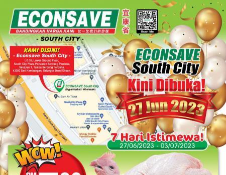 Econsave South City Seri Kembangan Opening Promotion (27 Jun 2023 - 12 Jul 2023)