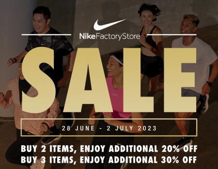 Nike Factory Store Special Sale Additional Up To 30% OFF at Genting Highlands Premium Outlets (28 Jun 2023 - 2 Jul 2023)