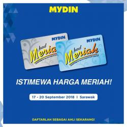 MYDIN Meriah Member Promotion at Sarawak (17 September 2018 - 20 September 2018)