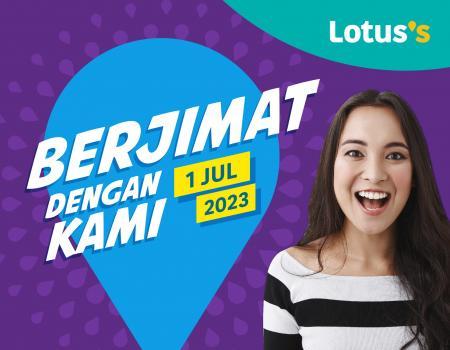 Lotus's Berjimat Dengan Kami Promotion published on 1 July 2023