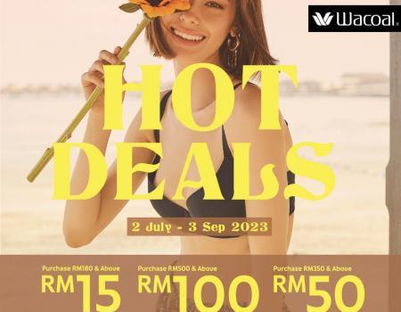 Parkson Wacoal Hot Deals Sale Saving Up To RM100 (2 July 2023 - 3 September 2023)