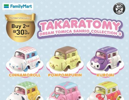 FamilyMart Takara Tomy Dream Tomica Sanrio Collection 3 2nd @ 30% OFF Promotion (valid until 15 August 2023)