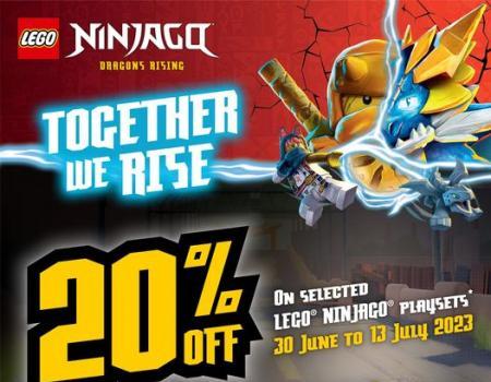 Toys R Us 20% OFF LEGO Ninjago Playsets Promotion (30 Jun 2023 - 13 Jul 2023)