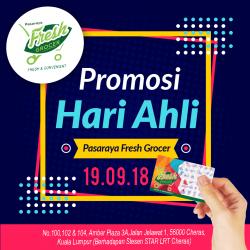 Pasaraya Fresh Grocer Members Day Promotion (19 September 2018)