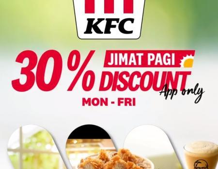 KFC Jimat Pagi Promotion 30% Discount on KFC Breakfast Combo