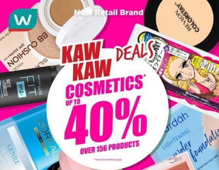 Watsons Cosmetics Promotion Up To 40% OFF (6 July 2023 - 10 July 2023)