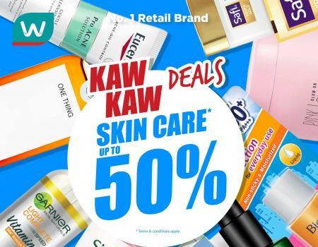 Watsons Skincare Promotion Up To 50% OFF (6 July 2023 - 10 July 2023)