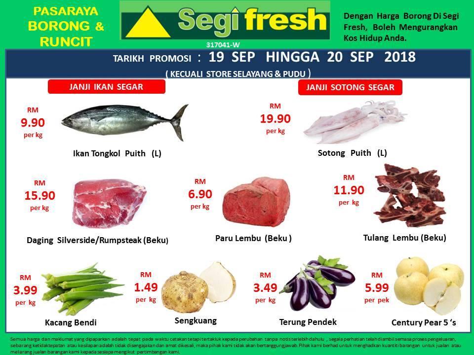 Segi Fresh Promotion (19 September 2018 - 20 September 2018)
