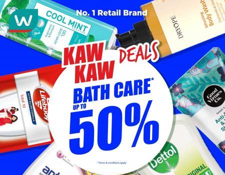 Watsons Bath Care Promotion Up To 50% OFF (6 July 2023 - 10 July 2023)