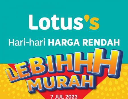 Lotus's Lebih Murah Promotion published on 7 July 2023