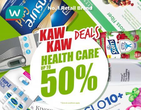 Watsons Health Care Sale Up To 50% OFF (6 July 2023 - 10 July 2023)