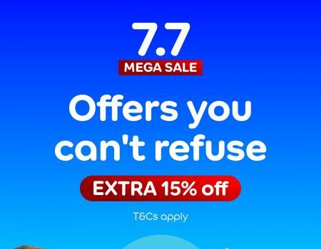 Agoda 7.7 Mega Sale Extra 15% OFF (30 Jun 2023 - 13 Jul 2023)