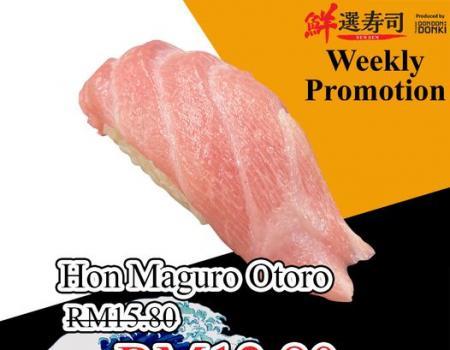 Sen Sen Sushi Hon Maguro Otoro for RM12.80 Promotion (10 July 2023 - 16 July 2023)