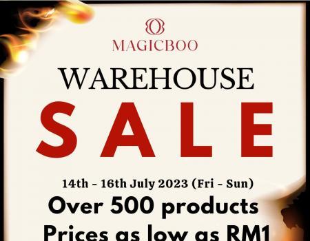 Magicboo Warehouse Sale Prices As Low As RM1 (14 Jul 2023 - 16 Jul 2023)