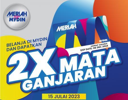 MYDIN Kad Meriah 2X Points Promotion (15 July 2023)