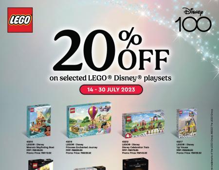Mighty Utan 20% OFF LEGO Disney Playsets Promotion (14 Jul 2023 - 30 Jul 2023)