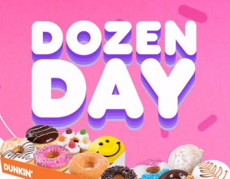 Dunkin' Dozen Day FREE 3 Donuts Promotion (12 Jul 2023)