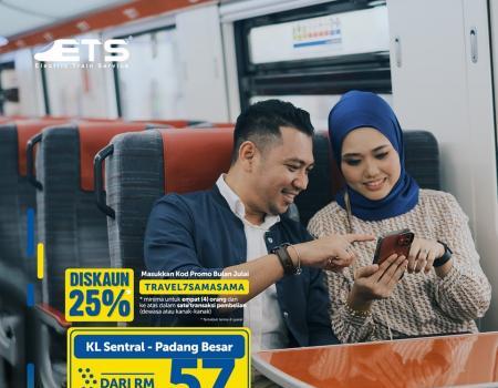 KTM ETS KL Sentral to Padang Besar Ticket 25% OFF Promotion (25 July 2023 - 27 July 2023)