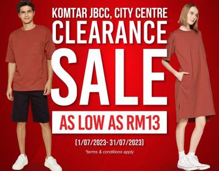 Padini Concept Store Komtar JBCC Clearance Sale As Low As RM13 (1 July 2023 - 31 July 2023)