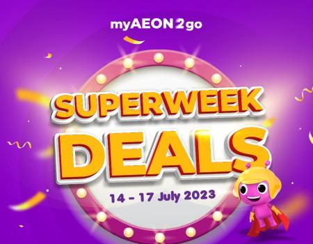 AEON myAEON2go Superweek Deals Promotion (14 Jul 2023 - 17 Jul 2023)