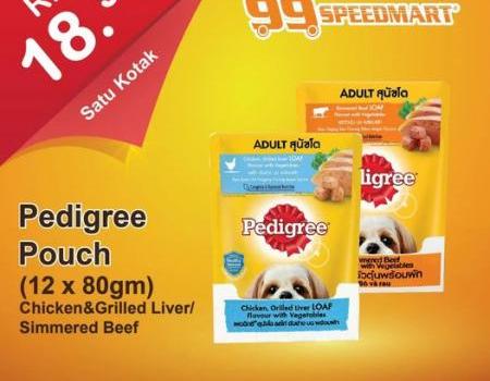 99 Speedmart Pedigree Pouch Promotion (valid until 13 August 2023)