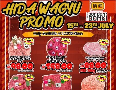 DONKI Lot 10 July Hida Wagyu Promotion (15 Jul 2023 - 23 Jul 2023)