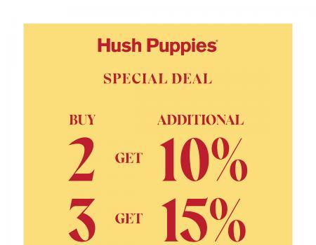 Hush Puppies Special Sale Additional Up To 15% OFF at Johor Premium Outlets (17 Jul 2023 - 31 Jul 2023)