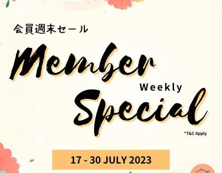 Shojikiya Member Weekly Special Promotion (17 Jul 2023 - 30 Jul 2023)
