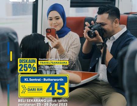 KTM ETS KL Sentral to Butterworth Ticket from RM45 Promotion (25 Jul 2023 - 26 Jul 2023)