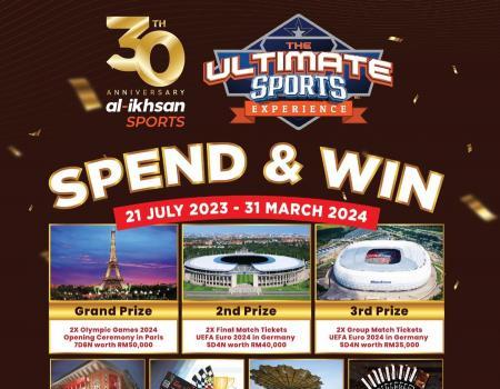 Al-Ikhsan Sports 30th Anniversary Spend & Win Promotion (21 Jul 2023 - 31 Mar 2024)